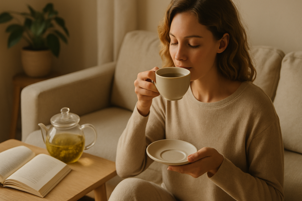 tea instead of coffee benefits in a peaceful morning environment