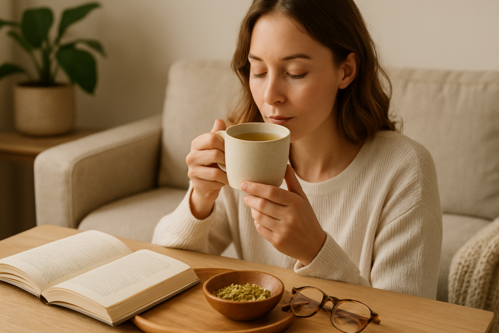 tea instead of coffee benefits in a peaceful morning environment