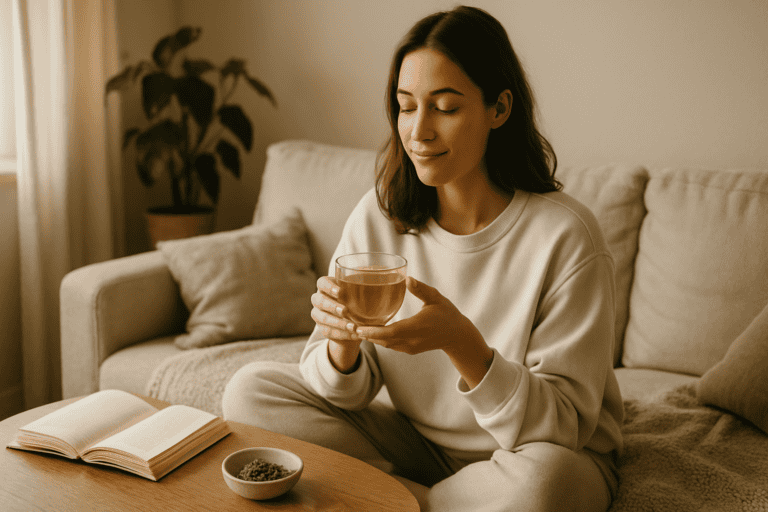 tea instead of coffee benefits in a peaceful morning environment
