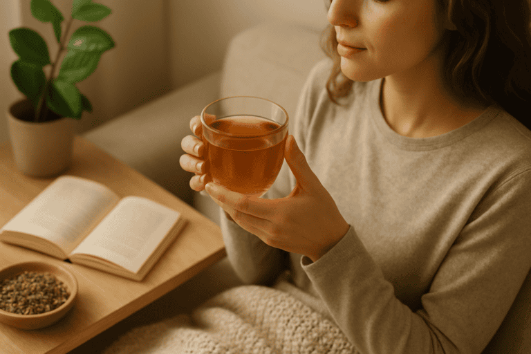 tea instead of coffee benefits in a peaceful morning environment
