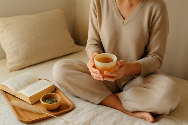 tea instead of coffee benefits in a peaceful morning environment